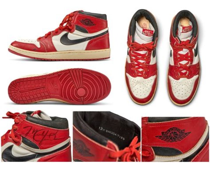 A Game-Worn Pair Of Michael Jordan's Air Jordan 1s Just Sold For $560,000, A New Sneaker Record!