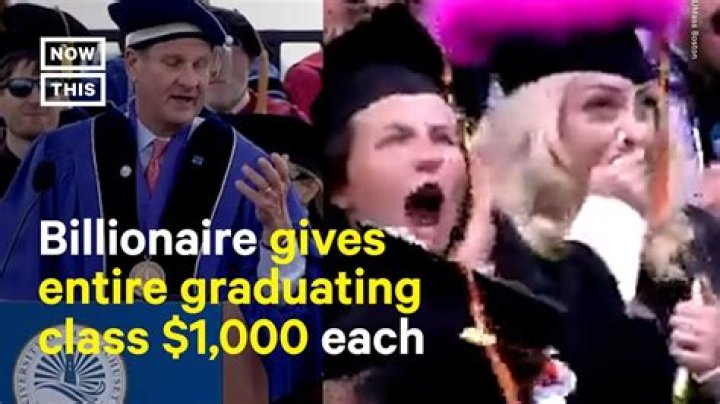 Billionaire Rob Hale Gave Each Of The 2,500 Graduating Seniors At UMass Boston $1,000 In Cash During His Commencement Speech