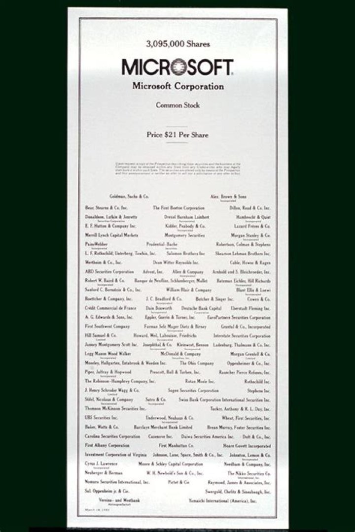 35 Years Ago Today - March 13, 1986 - Microsoft Went Public... Setting Off One Of The Greatest Generators Of Private Wealth In History