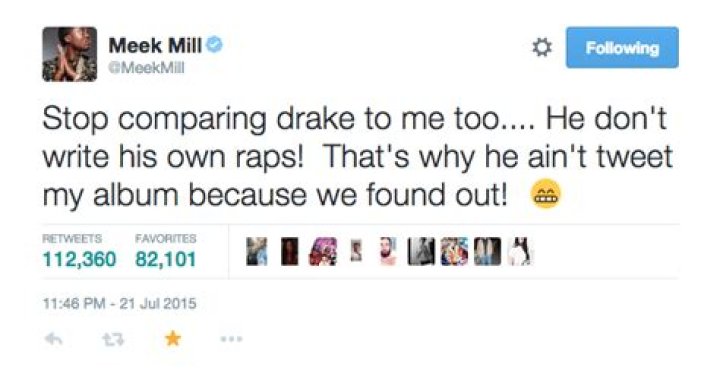 Meek Mill Went On An Insane Twitter Rant Last Night And Accused Drake Of Something Pretty Bad