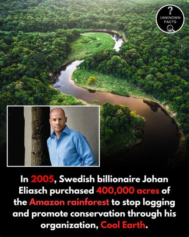While Most Millionaire CEOs Smoke Cigars From Gas Guzzling Yachts, Johan Eliasch Might Single-Handedly Save The Rainforest.