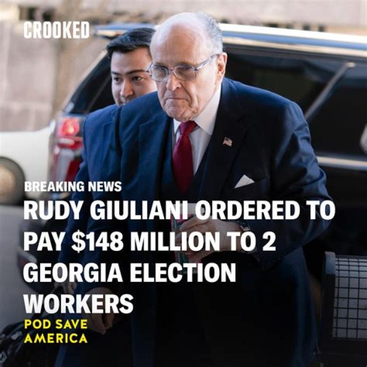 Rudy Giuliani Ordered To Pay $148 Million To Defamed Georgia Election Workers