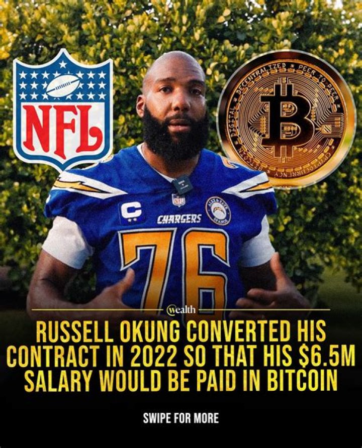 Russell Okung Converted Half His Salary To Bitcoin Last Year — Here's How Much He's Made